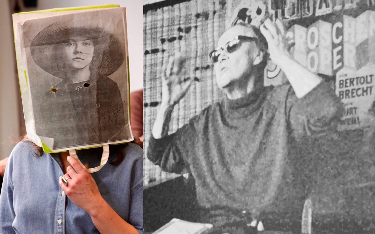 Foto Credits: Collage: Schmitt/Woisnitza, 2023, unter Verwendung einer Performance von Konstanze Schmitt und eines Filmstills von Karlheinz Mund